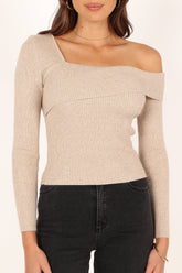 Aleena Knit Top - Oatmeal